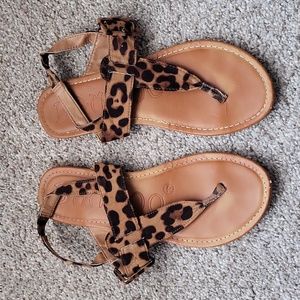 Leopard sandals